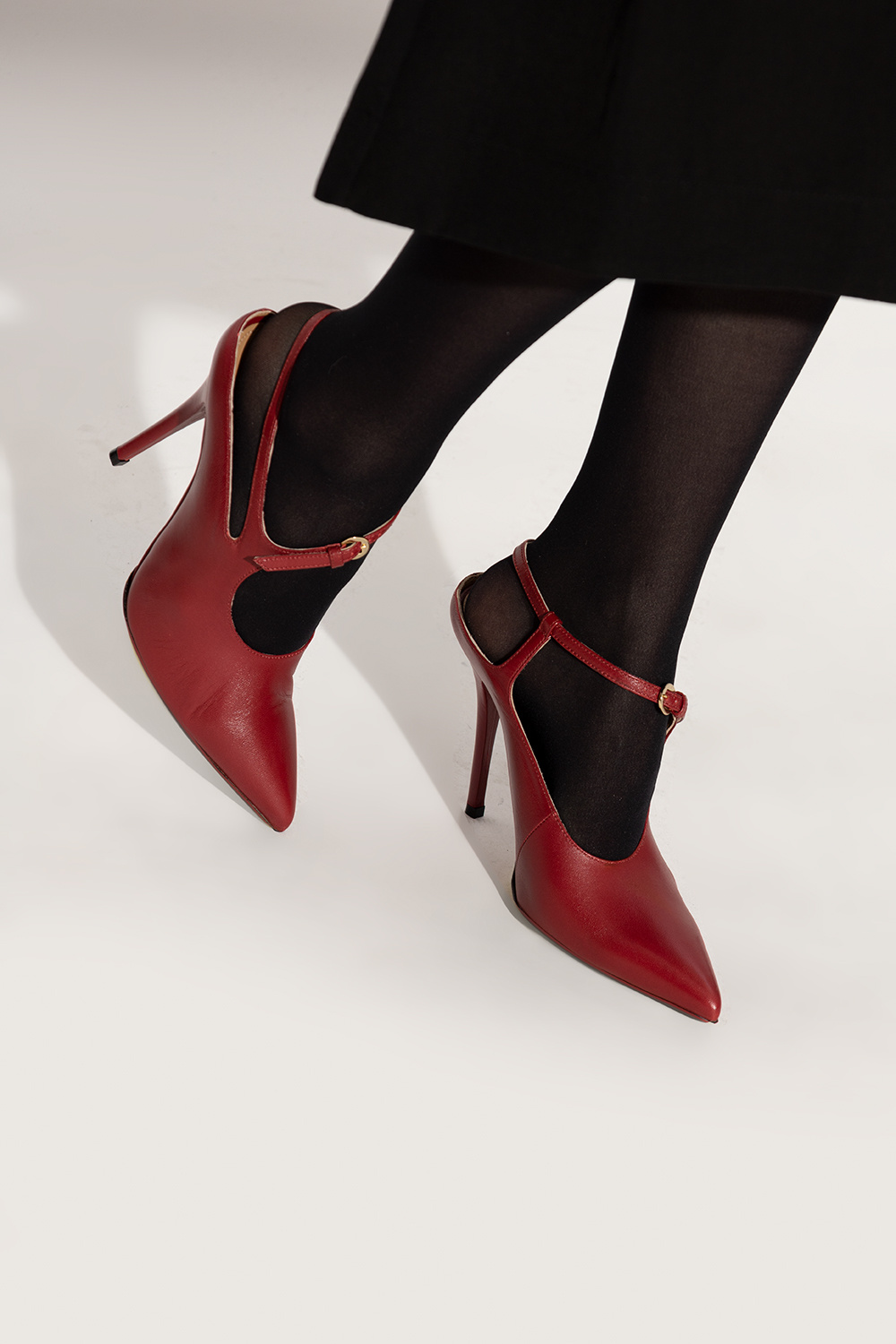 関税送料込Dries Van Noten Leather Pumps Dries Van Noten Pumps Black platform heels 35.5 sz 5 B BRAND